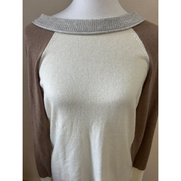 NWT 41 Hawthorn Stitchfix Nio Pullover Sweater Womens Size M Soft Off-white - Picture 3 of 10